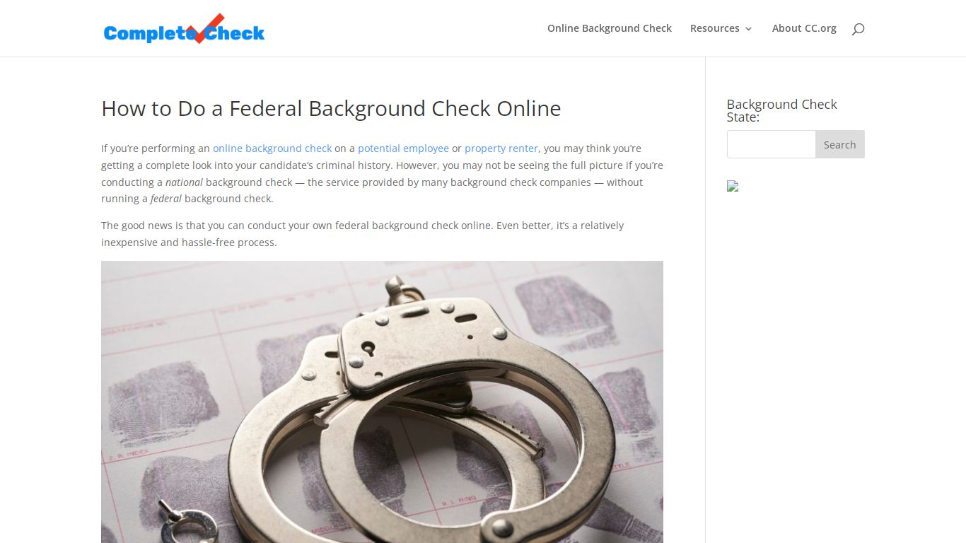 How to Do a Federal Background Check Online